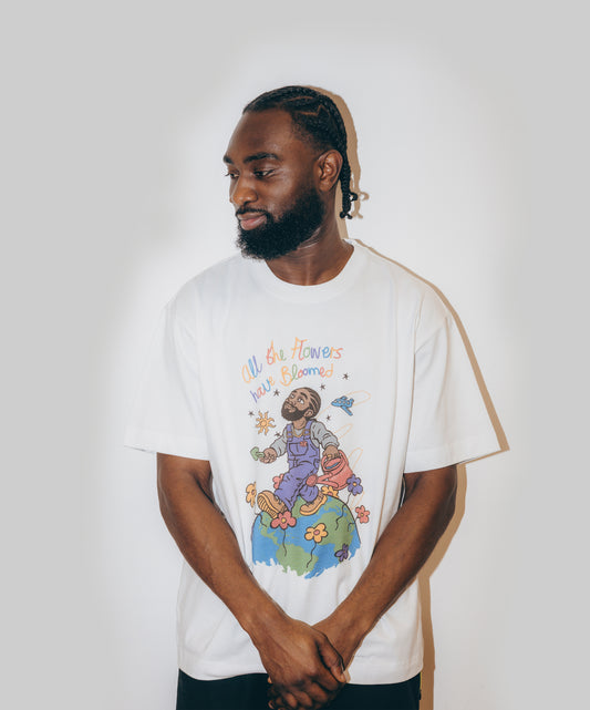 Kofi Stone All The Flowers T-Shirt White