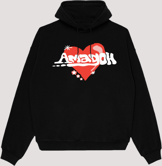 AMAGOH BLACK HOODIE